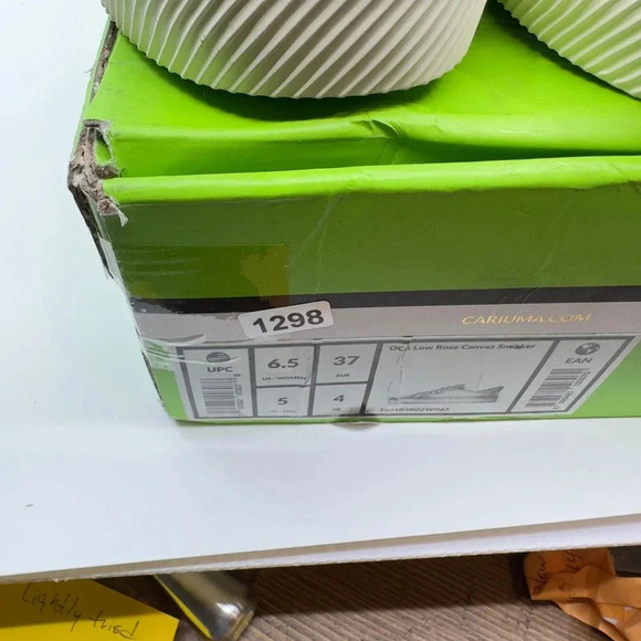 Cariuma Unisex Oca Low Canvas Sneaker Casual Shoes Lace-Up Rose Pink Size 5/6.5 - Picture 3 of 7